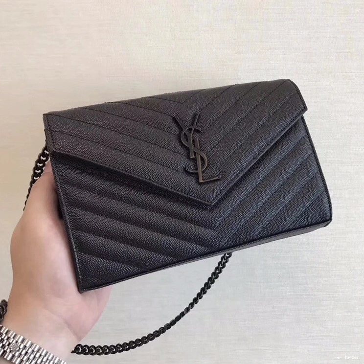 Repzbay REP MATELASSÉ CASSANDRE WALLET YSL CHAIN 0806